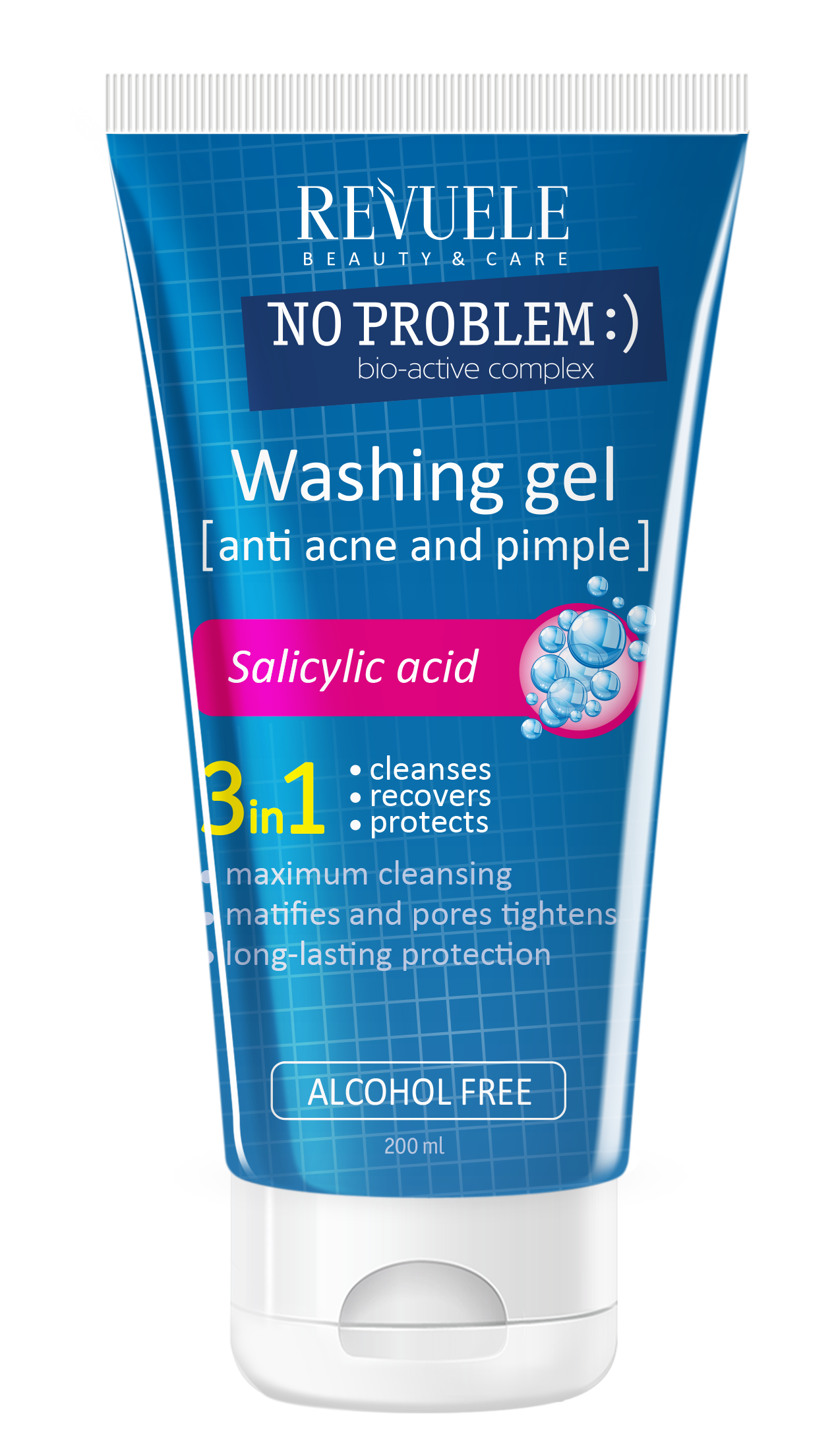 Revuele Washing Gel 3 en 1 con ácido salicílico
