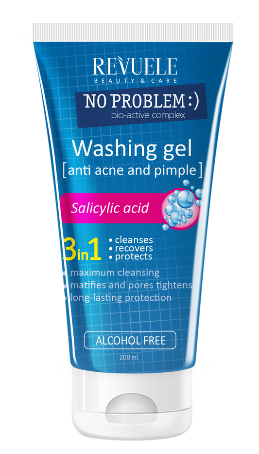 Revuele Washing Gel 3 en 1 con ácido salicílico