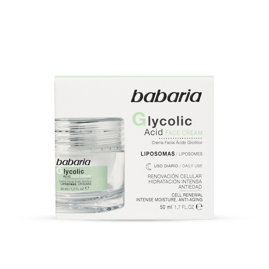Babaria crema anti edad renovación celular con ácido glicólico