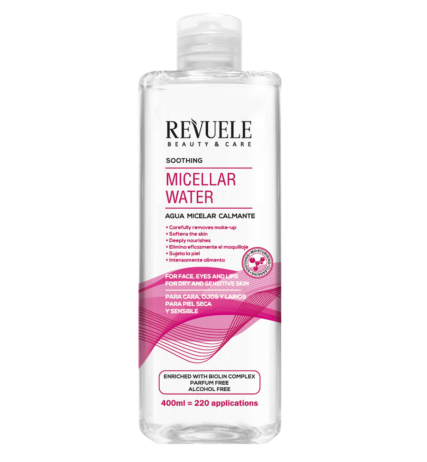 Revuele agua micelar calmante (Piel sensible y seca)