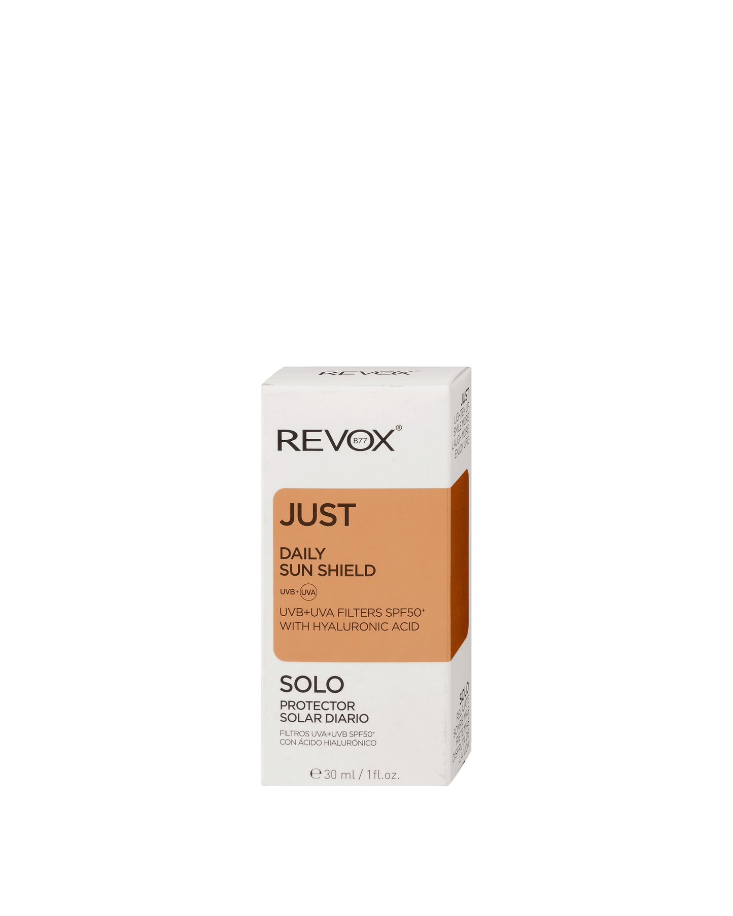 Revox Just protector solar diario SPF 50 con ácido hialurónico